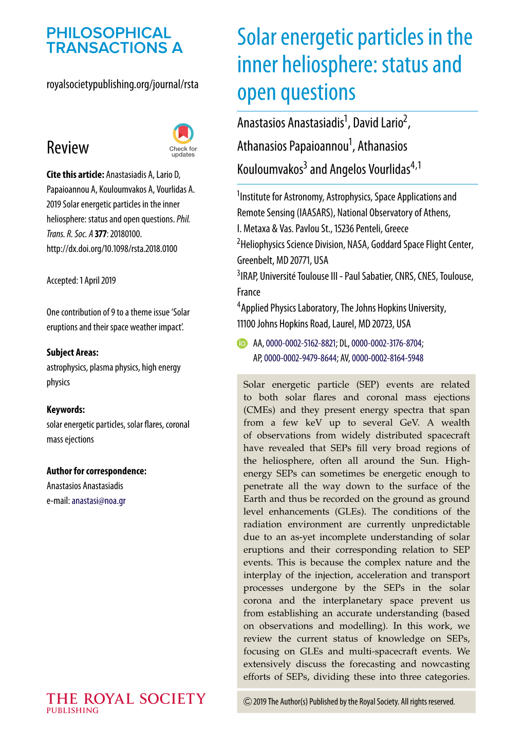 Solar Energetic Particles in the Inner Heliosphere: Status and Open