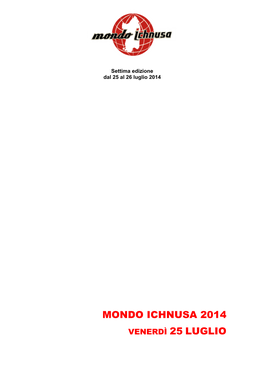 Scheda Artisti Mondo Ichnusa 2014