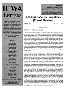 Les Guerisseurs Forestiers (Forest Healers)