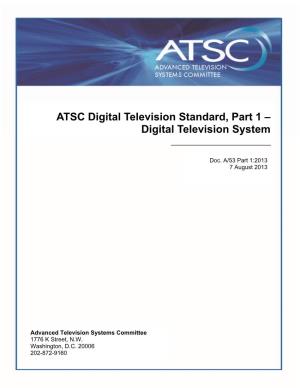 ATSC Digital Television Standard, Part 1 – Digital Television System