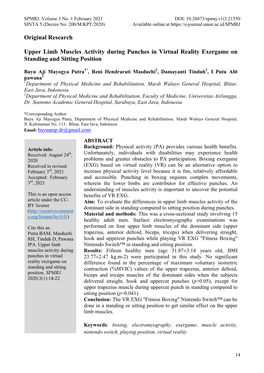 Surabaya Physical Medicine and Rehabilitation Journal, February 2021, Vol