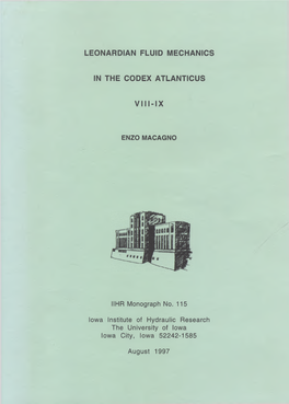 Leonardian Fluid Mechanics in the Codex Atlanticus VIII-IX