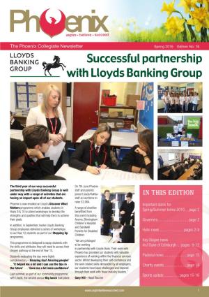Successful Partnership with Lloyds Banking Group