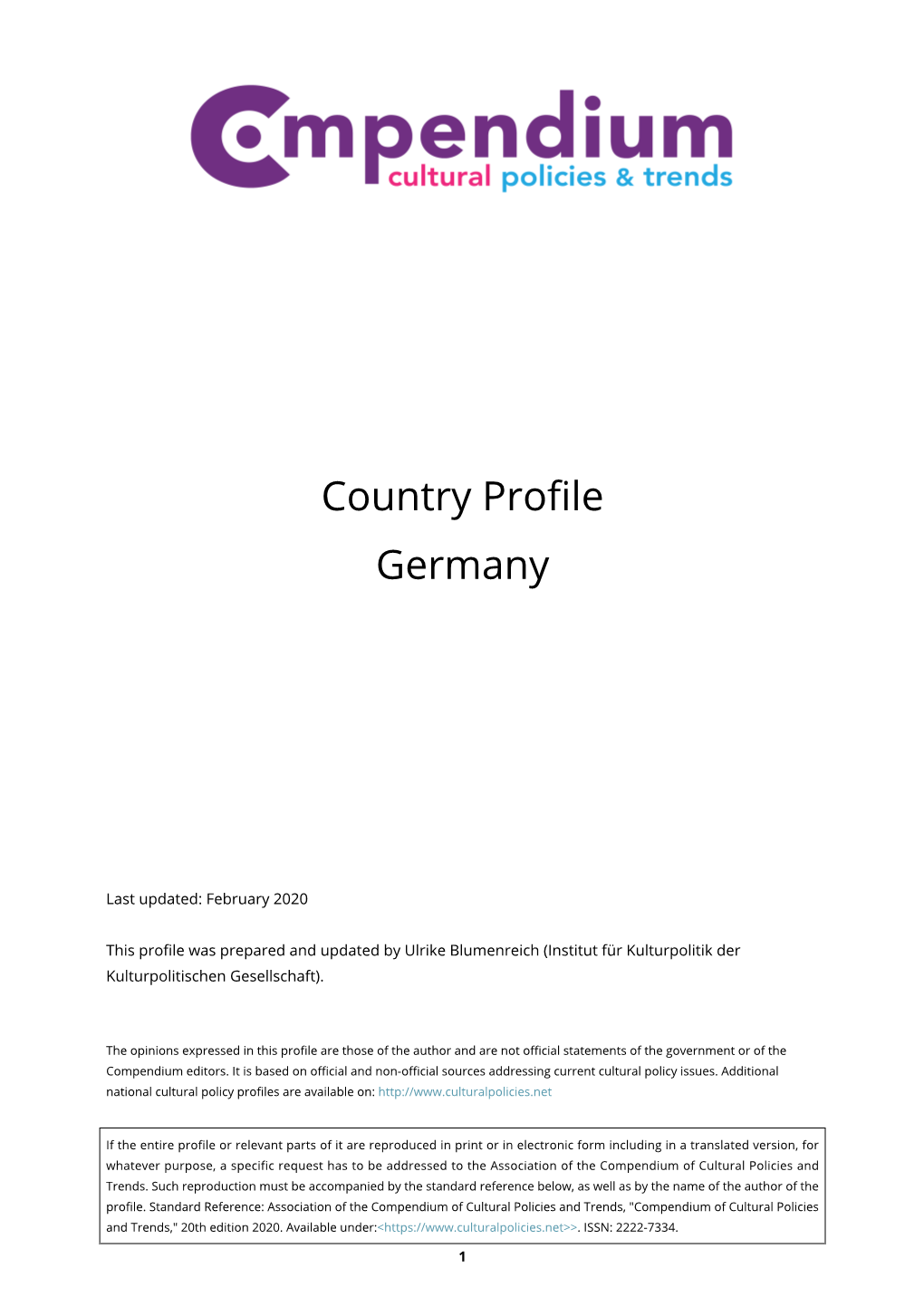 Country Profile Germany