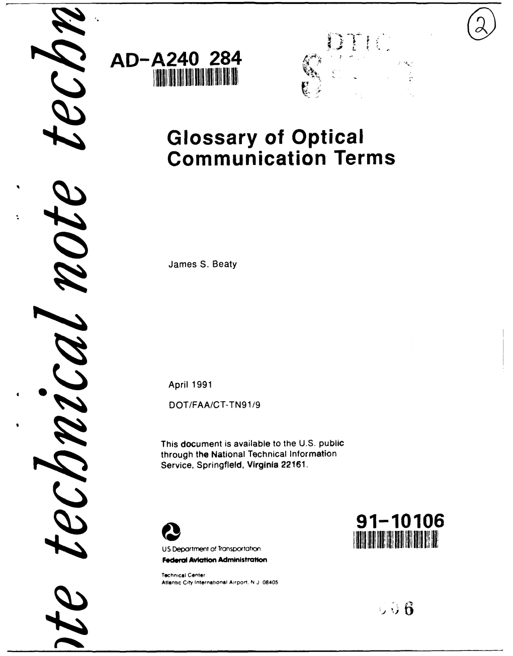 Glossary of Optical Communication Terms