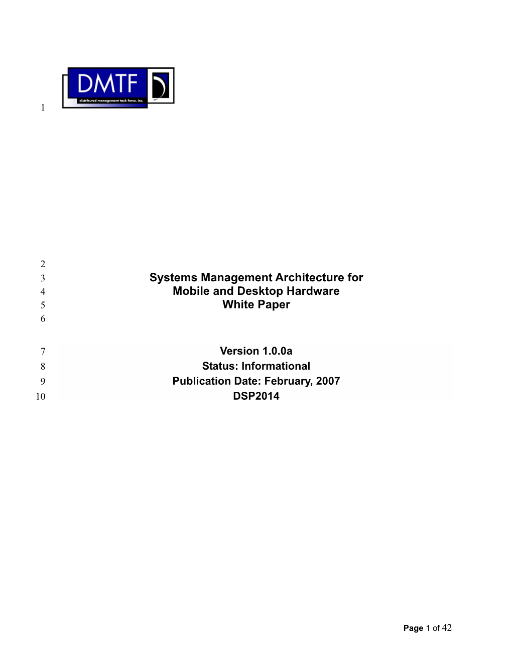 Systems Management Architecture for Mobile and Desktop Hardware