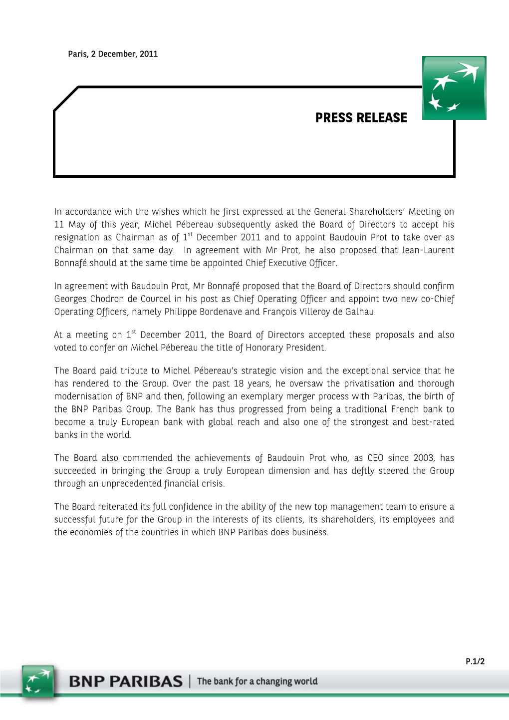 Press Release