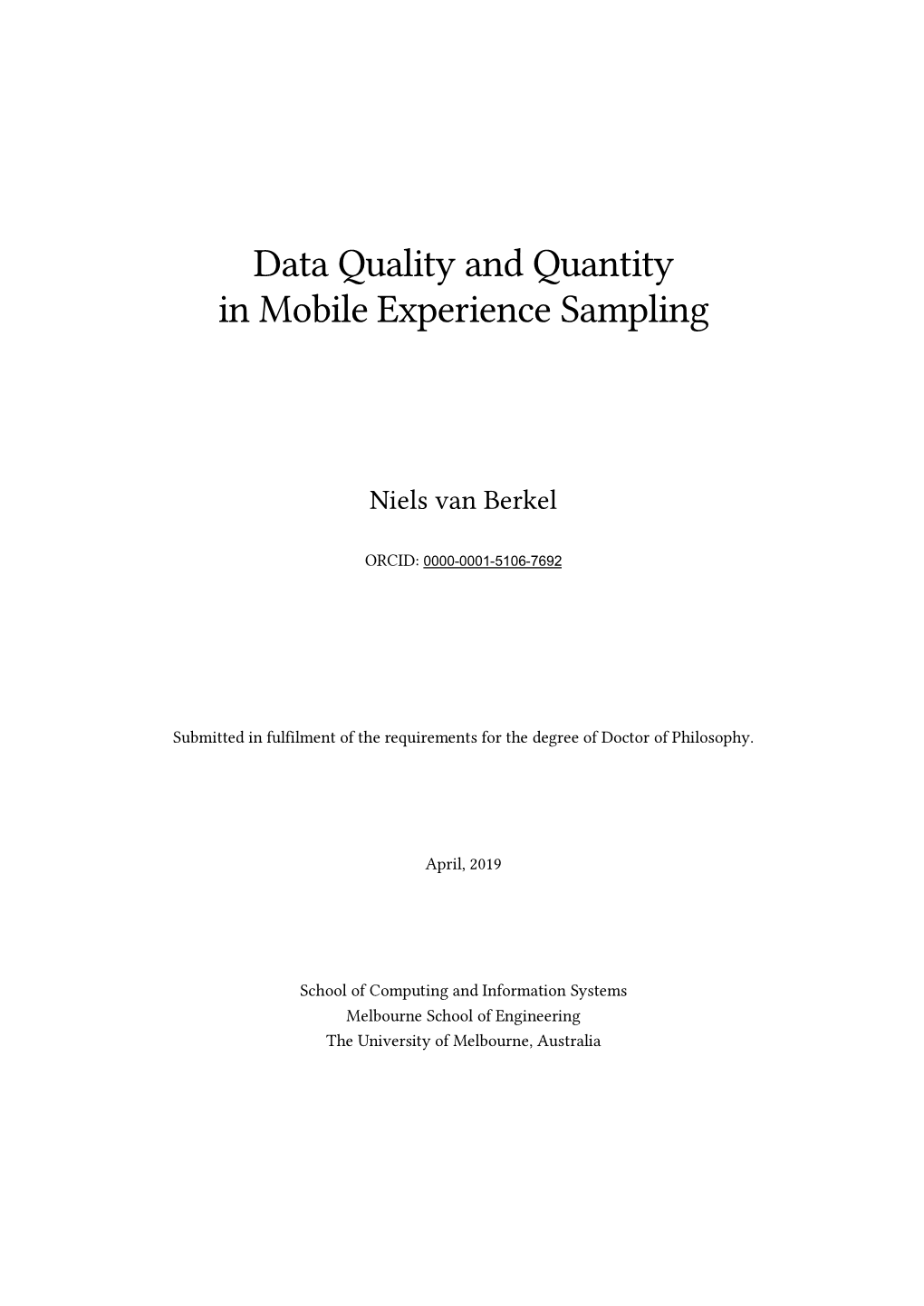 Data Quality and Quantity in Mobile Experience Sampling