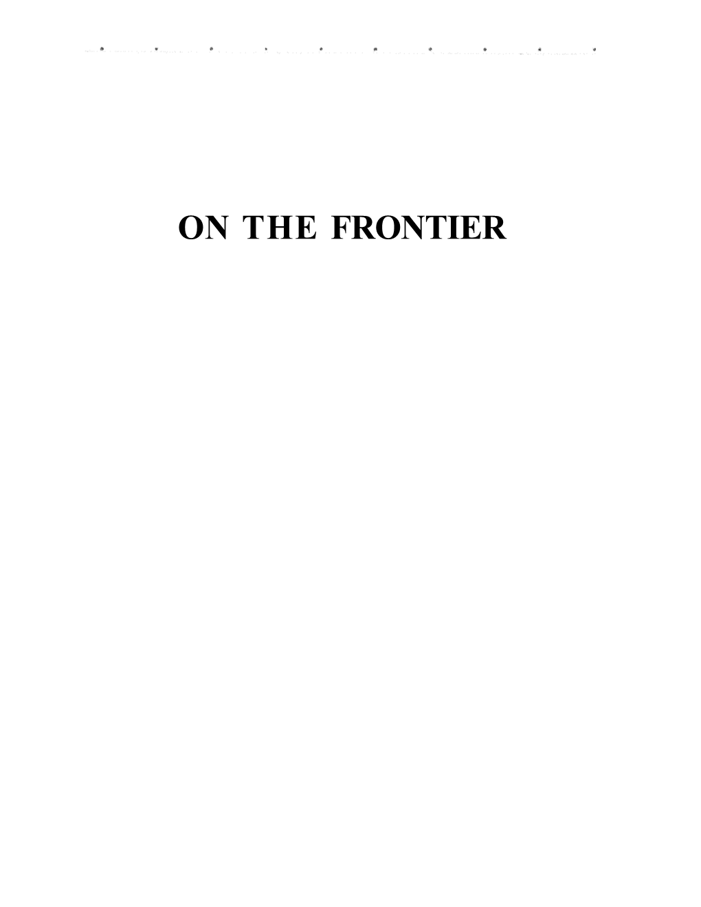 On the Frontier: Flight Research at Dryden, 1946-1981