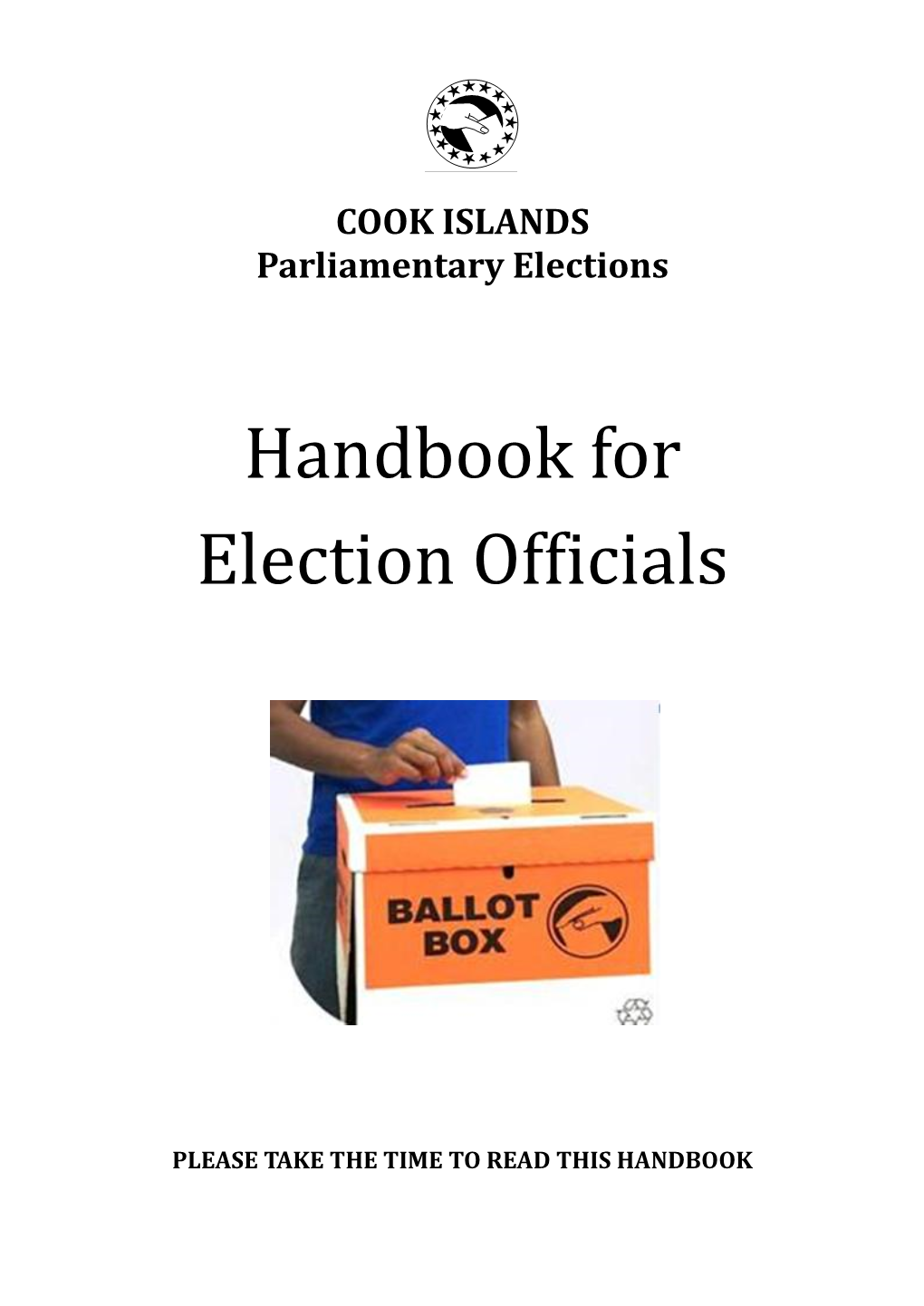 Handbook for Election Officials