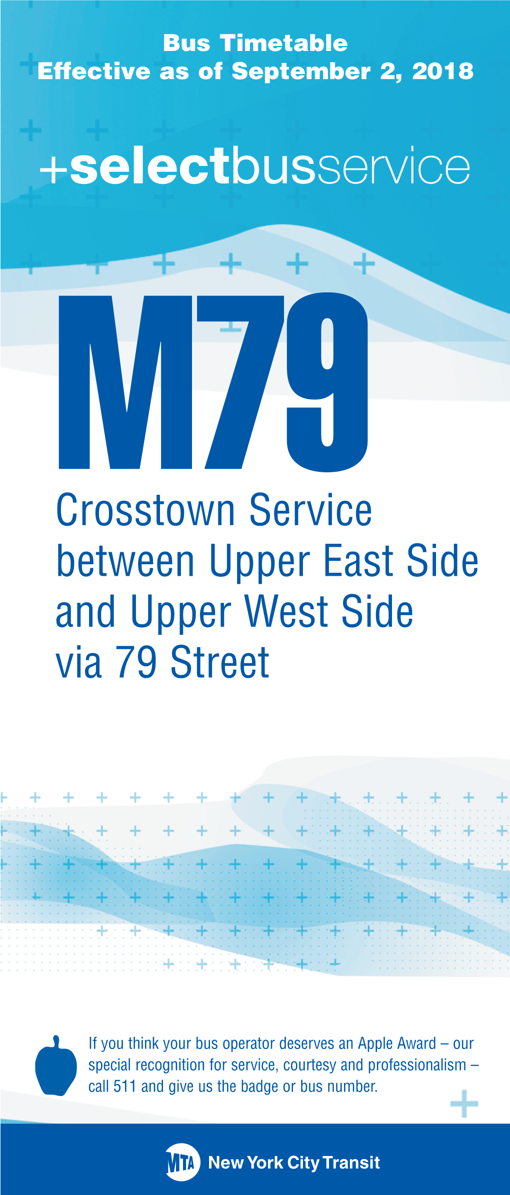 Crosstown Service Between Upper East Side and Upper West Side Via 79 Street