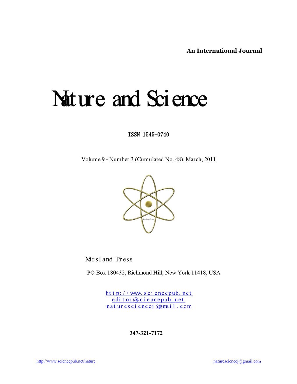 Nature and Science