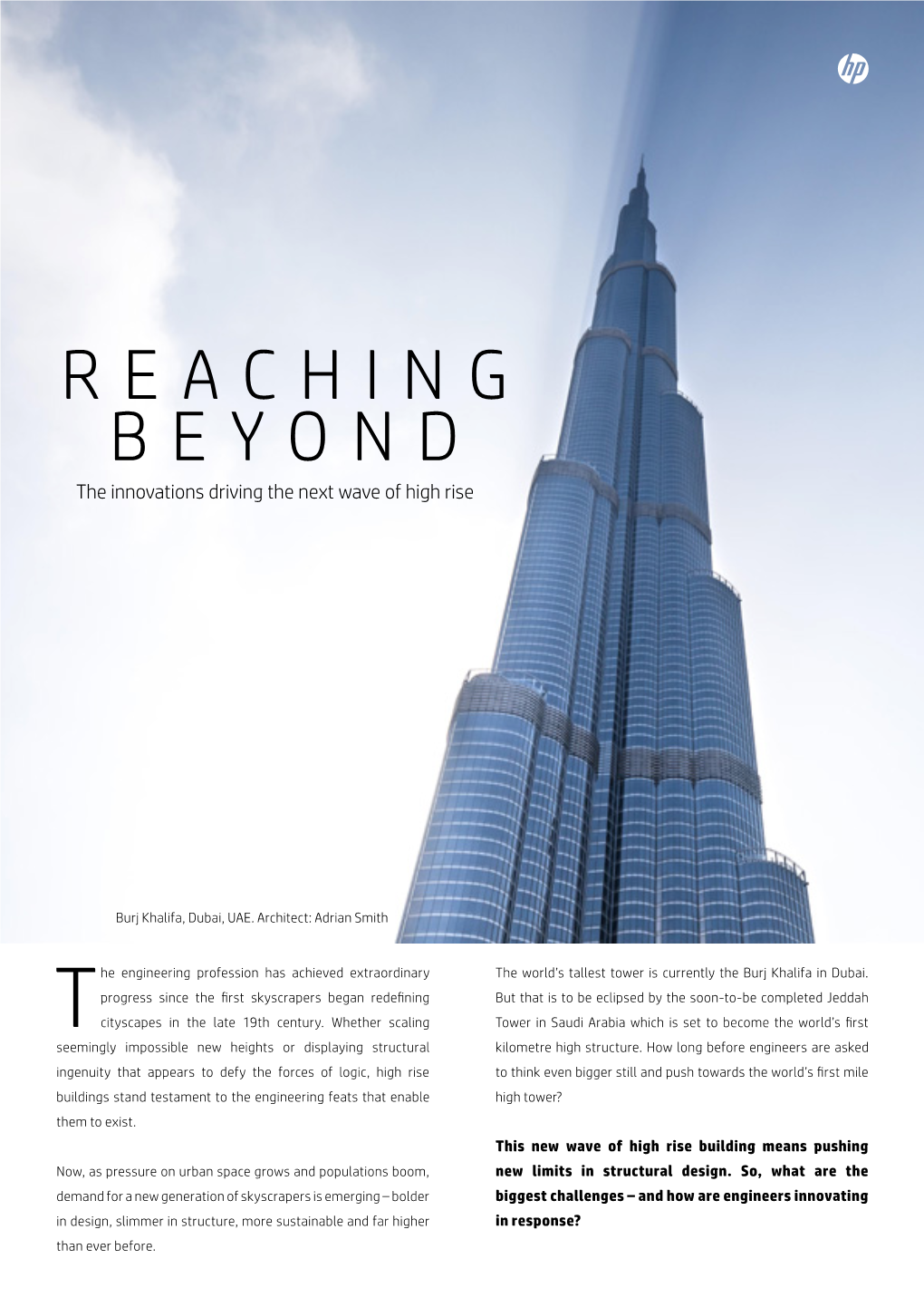 REACHING BEYOND the Innovations Driving the Next Wave of High Rise