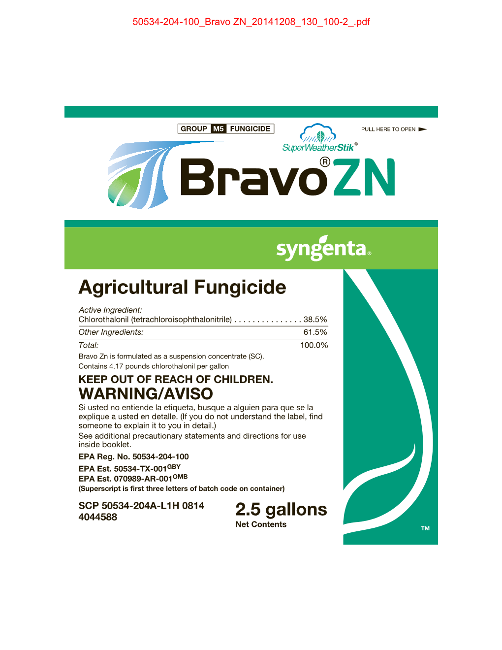 Agricultural Fungicide