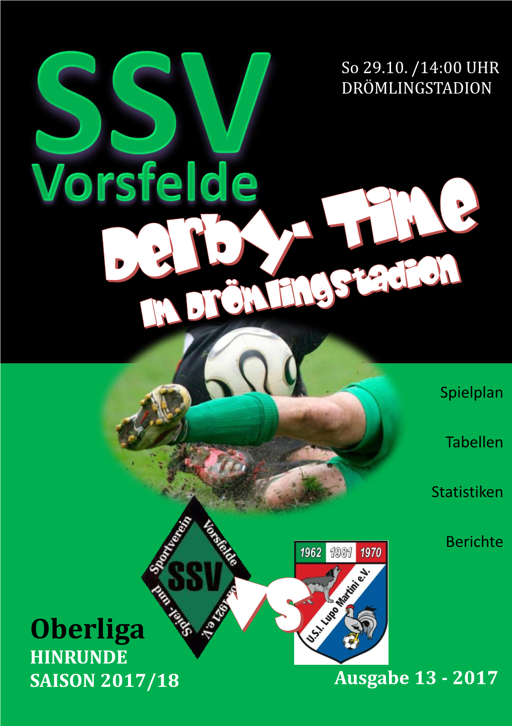 Oberliga HINRUNDE SAISON 2017/18 Ausgabe 13 - 2017