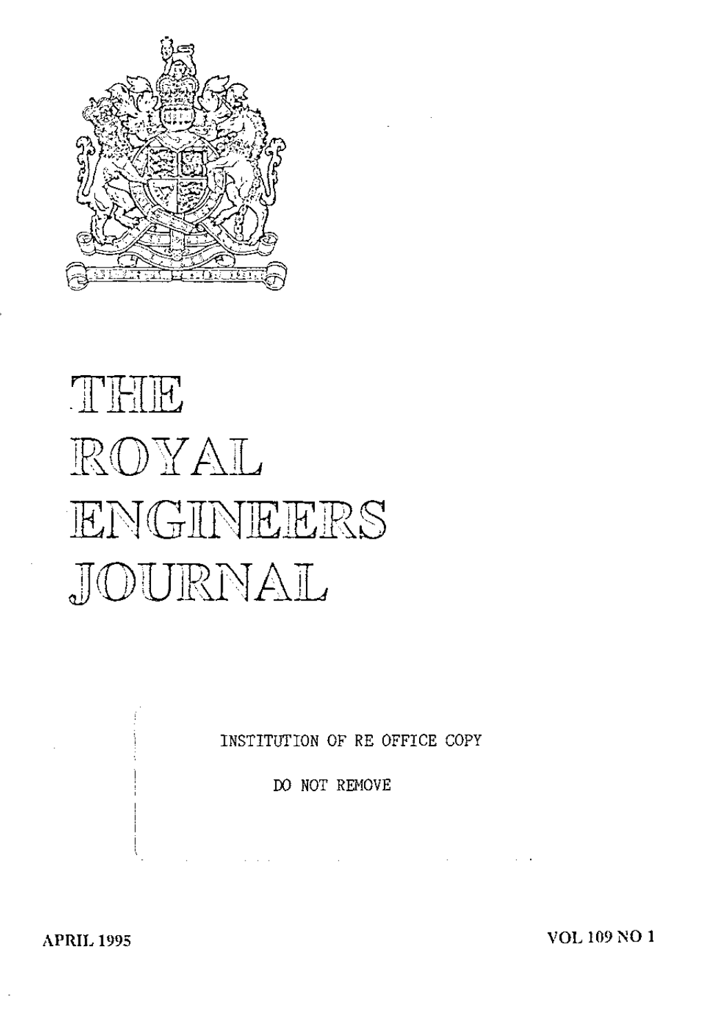 Engineers J(Urnal