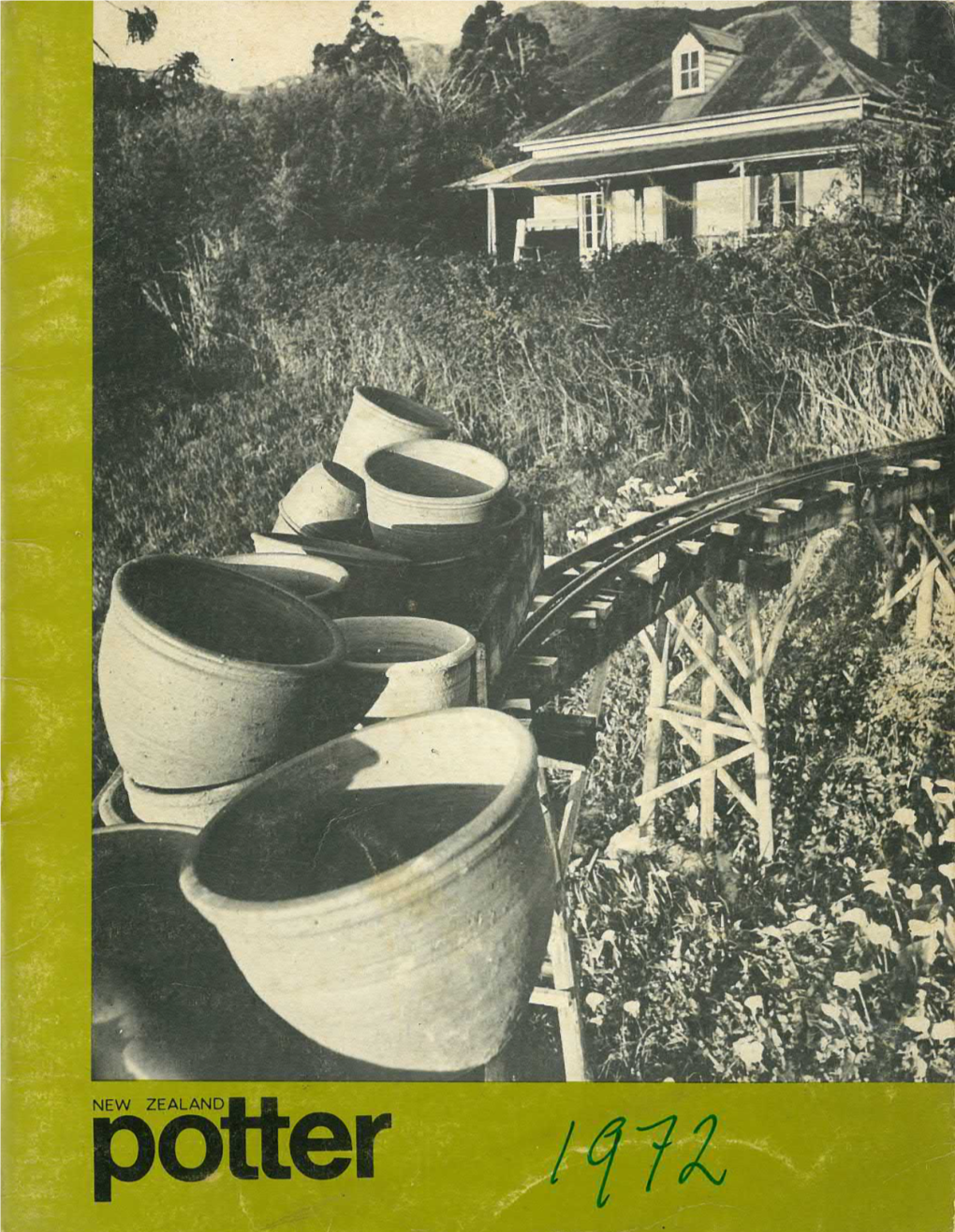 New Zealand Potter Volume 14 Number 1 Autumn 1972