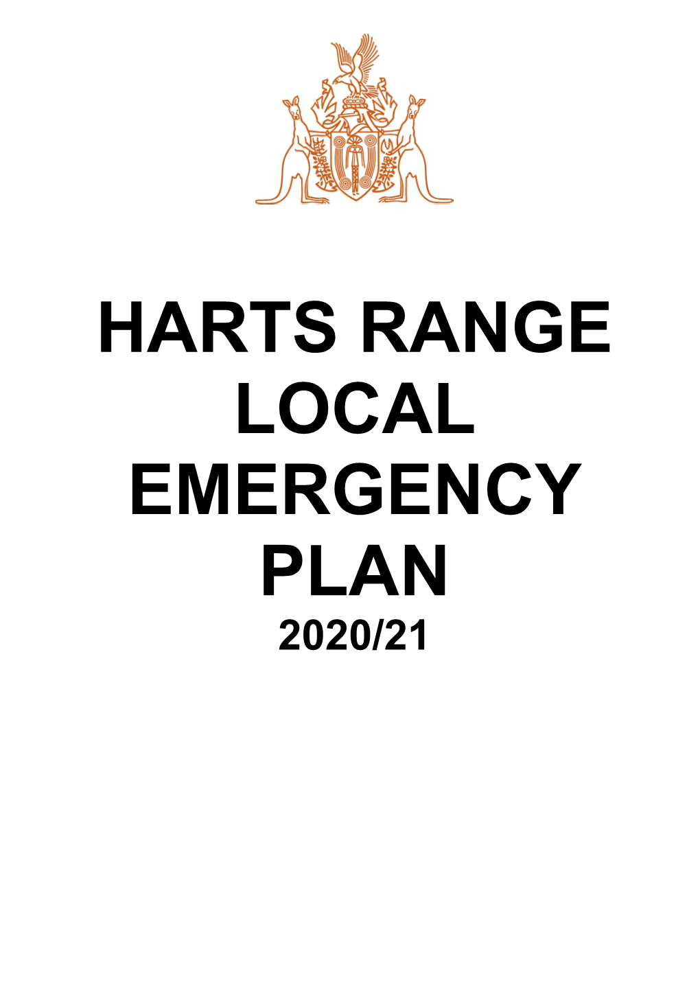 Harts Range Local Emergency Plan 2020/21