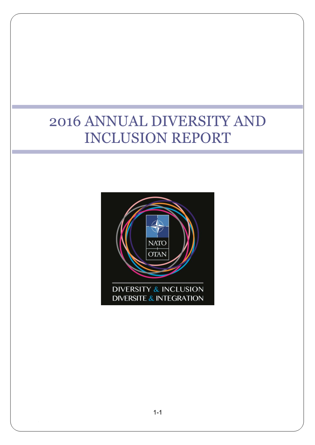 Please Read Our 2016 Annual Diversity and Inclusion Report