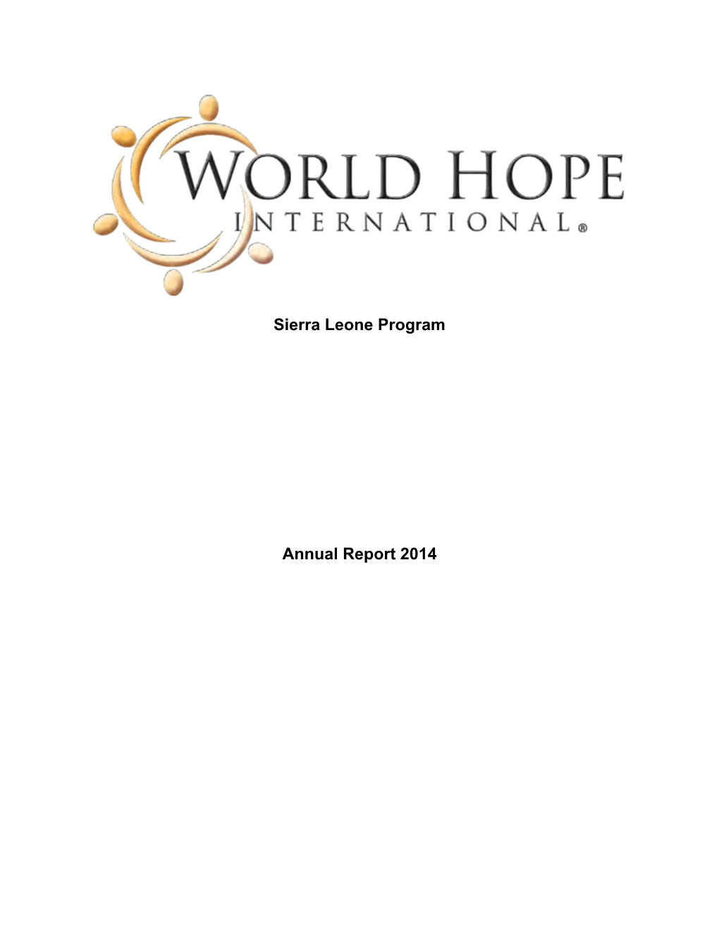 Sierra Leone Program Annual Report 2014