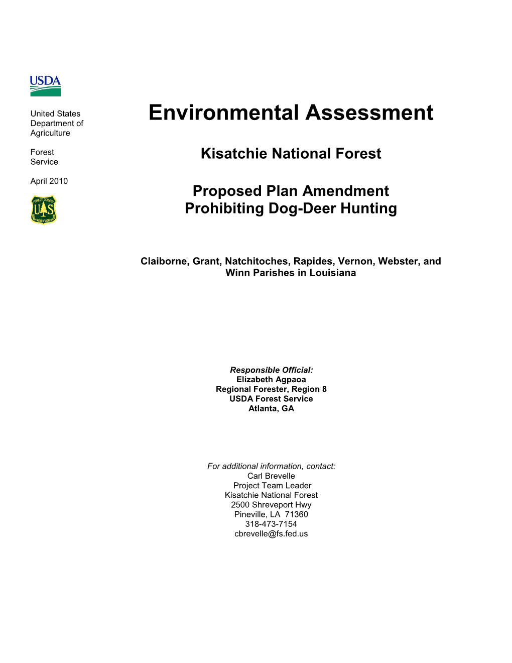 Environmental Assessment Agriculture