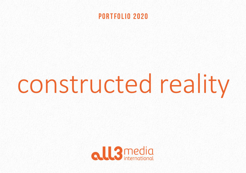 Portfolio 2020 Constructed Reality DOCU REALITY CRIME