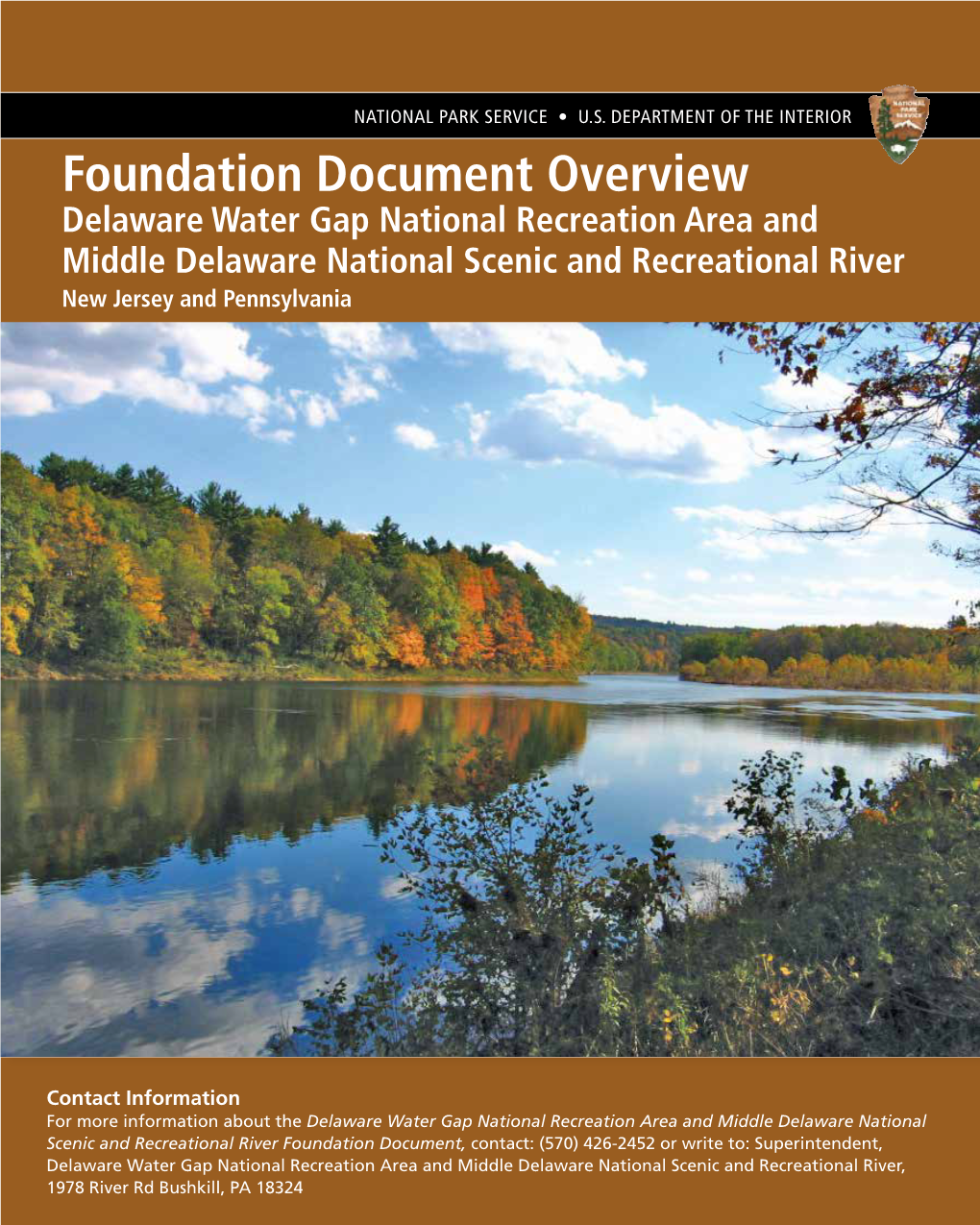 Foundation Document Overview, Delaware Water Gap National