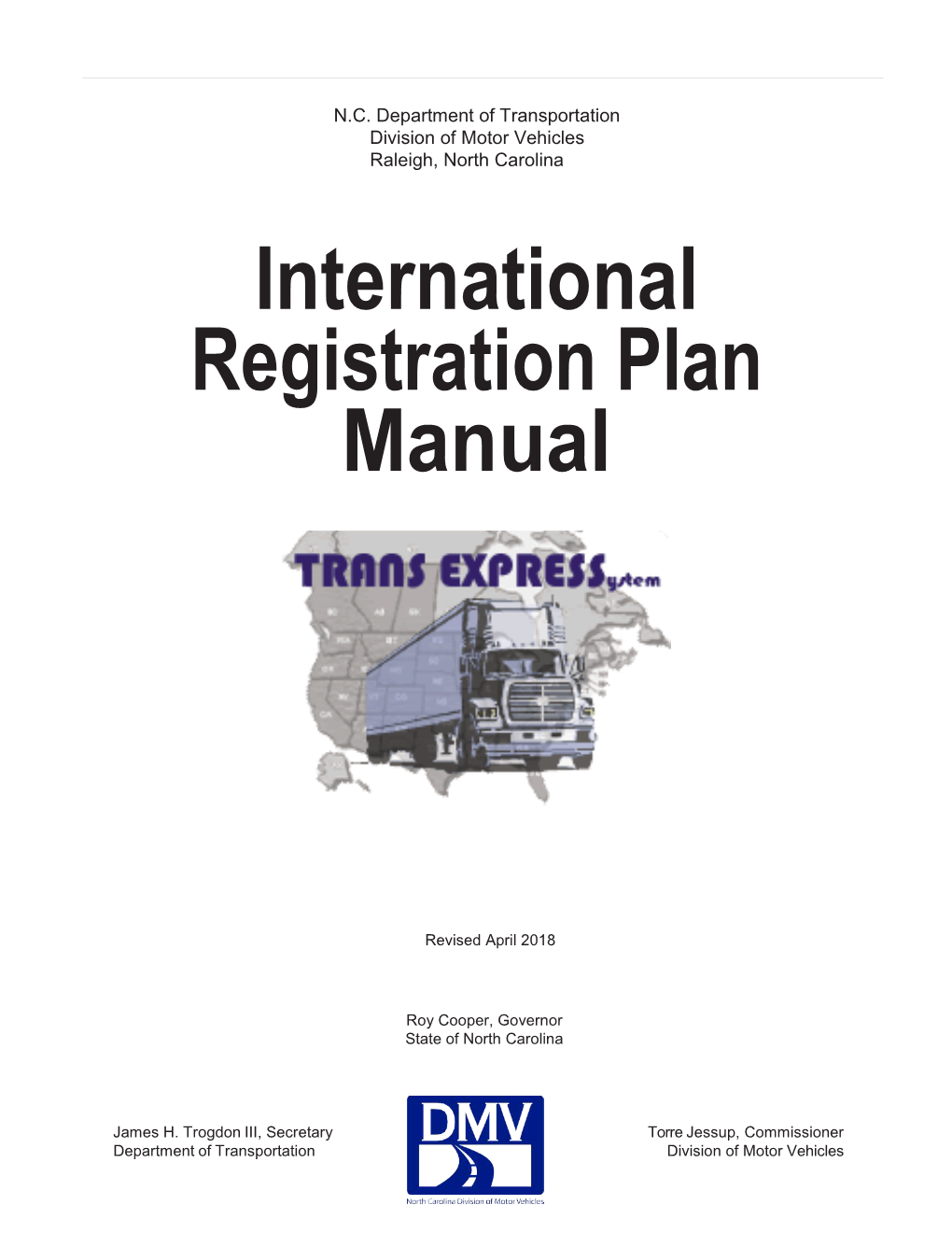 International Registration Plan Manual