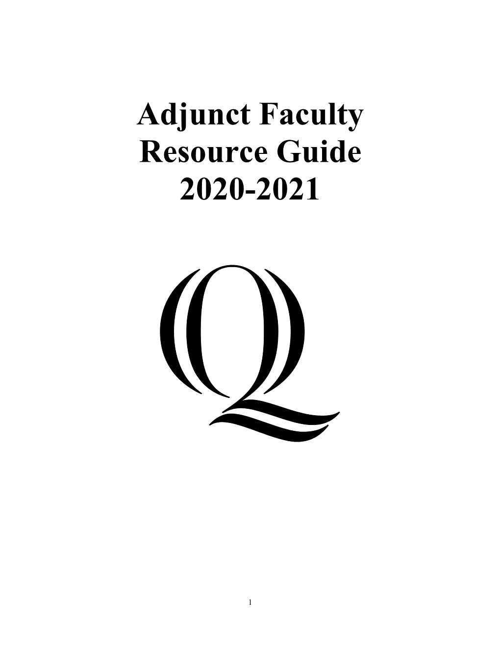 20-21 Adjunct Faculty Resource Guide