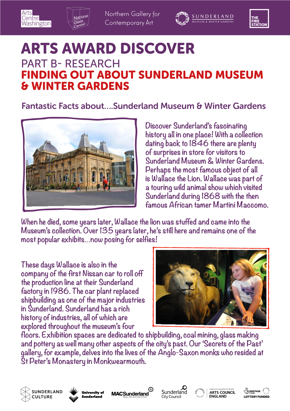 Finding out About Sunderland Museum & Winter Gardens