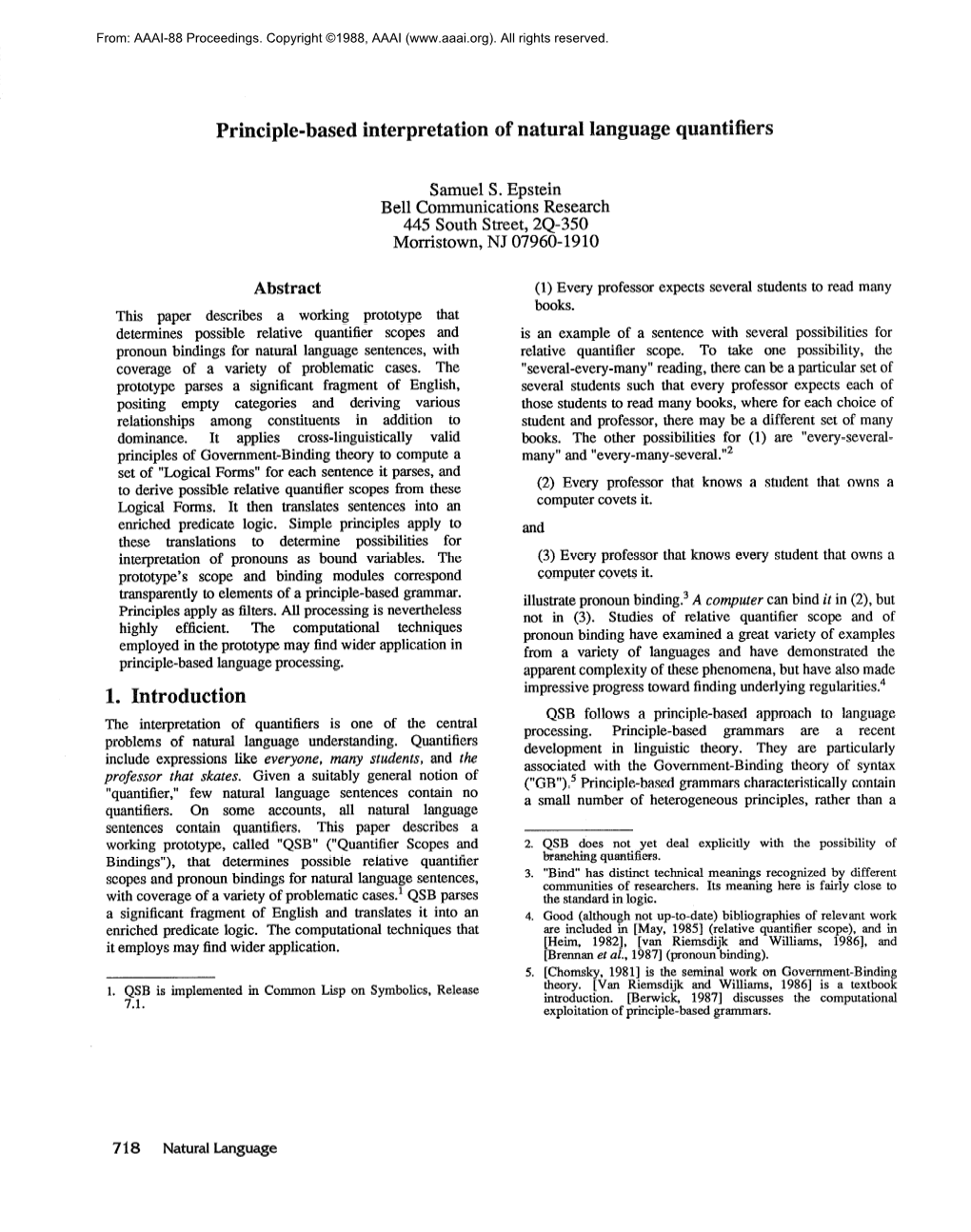 1988-Principle-Based Interpretation of Natural Language Quantifiers