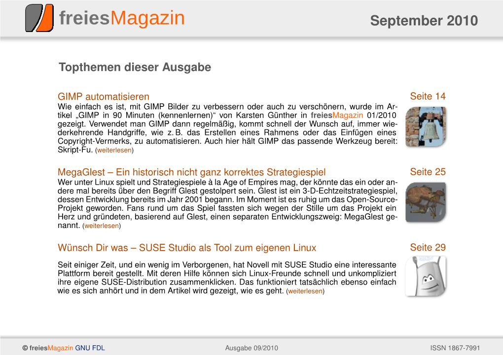 Freiesmagazin 09/2010