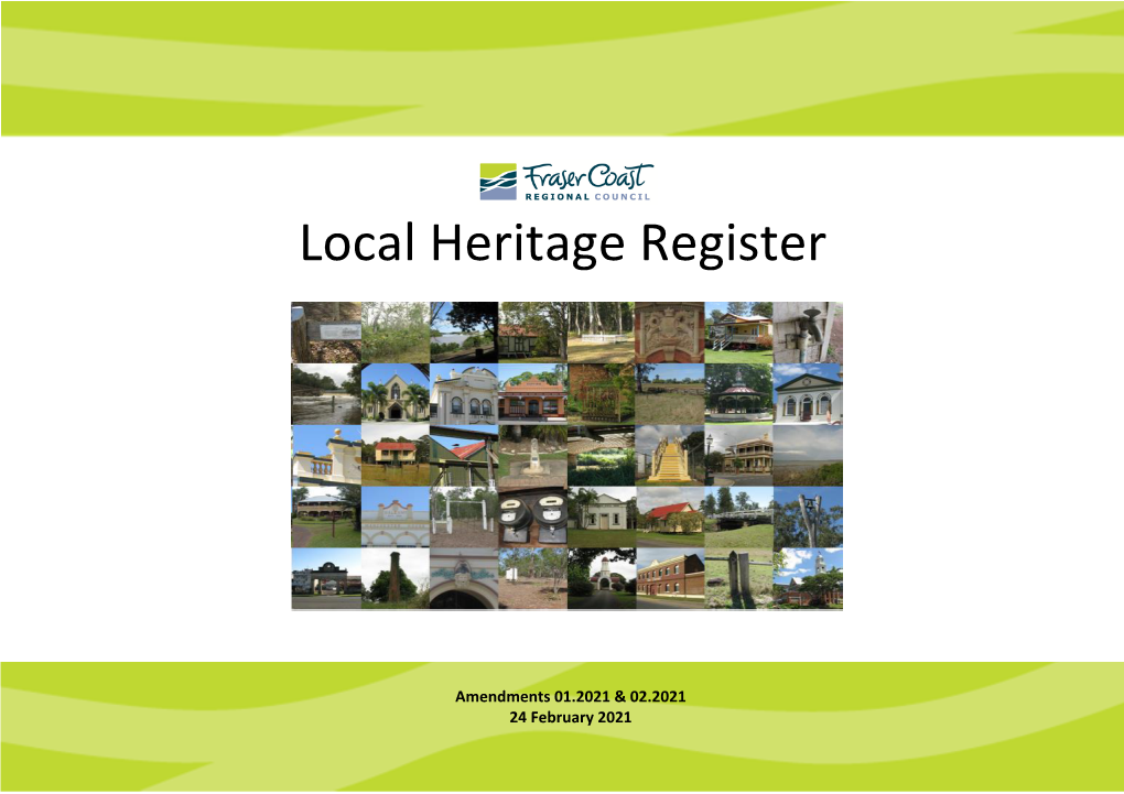 Local Heritage Register