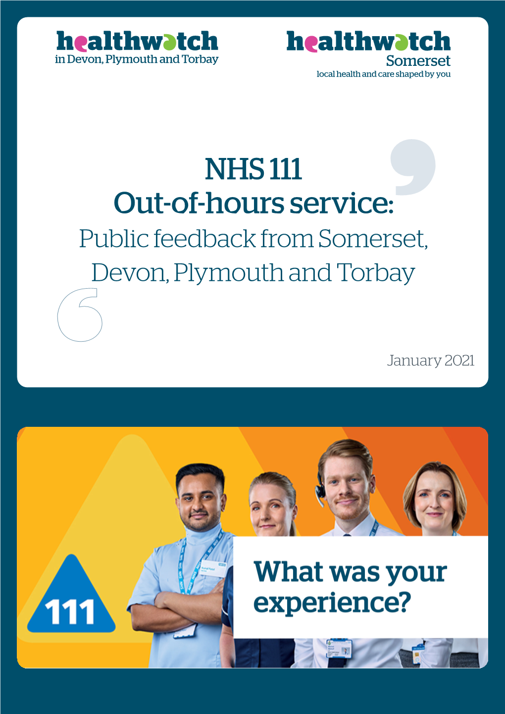 NHS 111 Service in These Localities