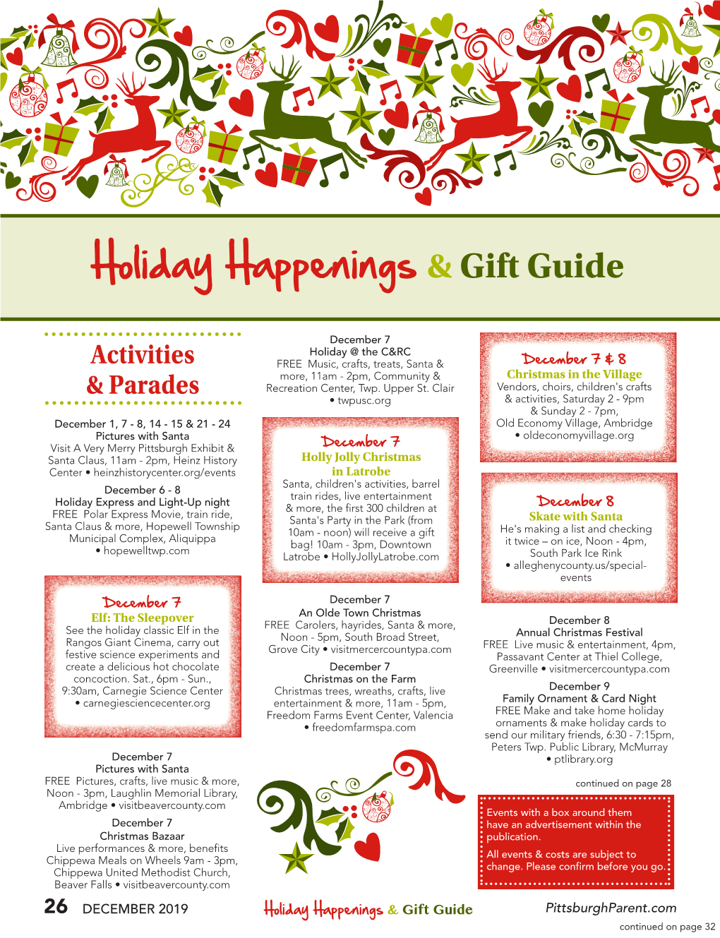 Holiday Happenings & Gift Guide