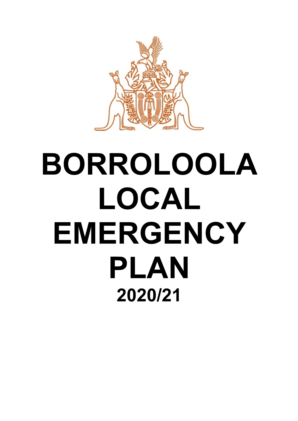 Borroloola Local Emergency Plan 2020/21