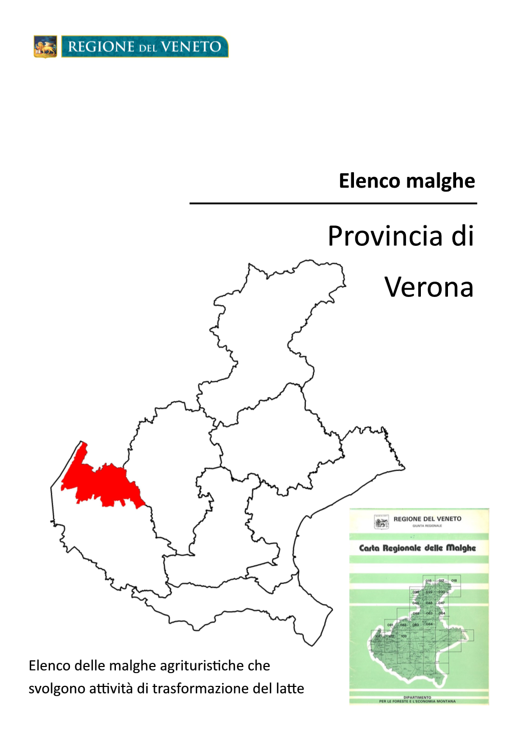 Elenco Malghe Provincia Di Verona