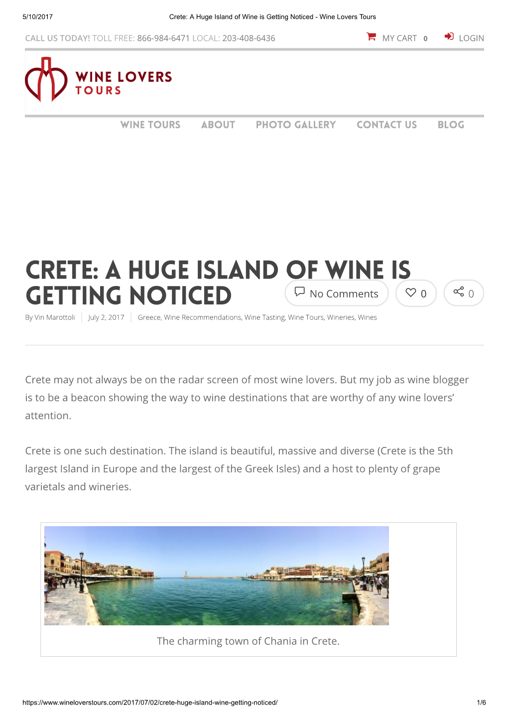 Crete: a Huge Island of Wine Is Getting Noticed - Wine Lovers Tours