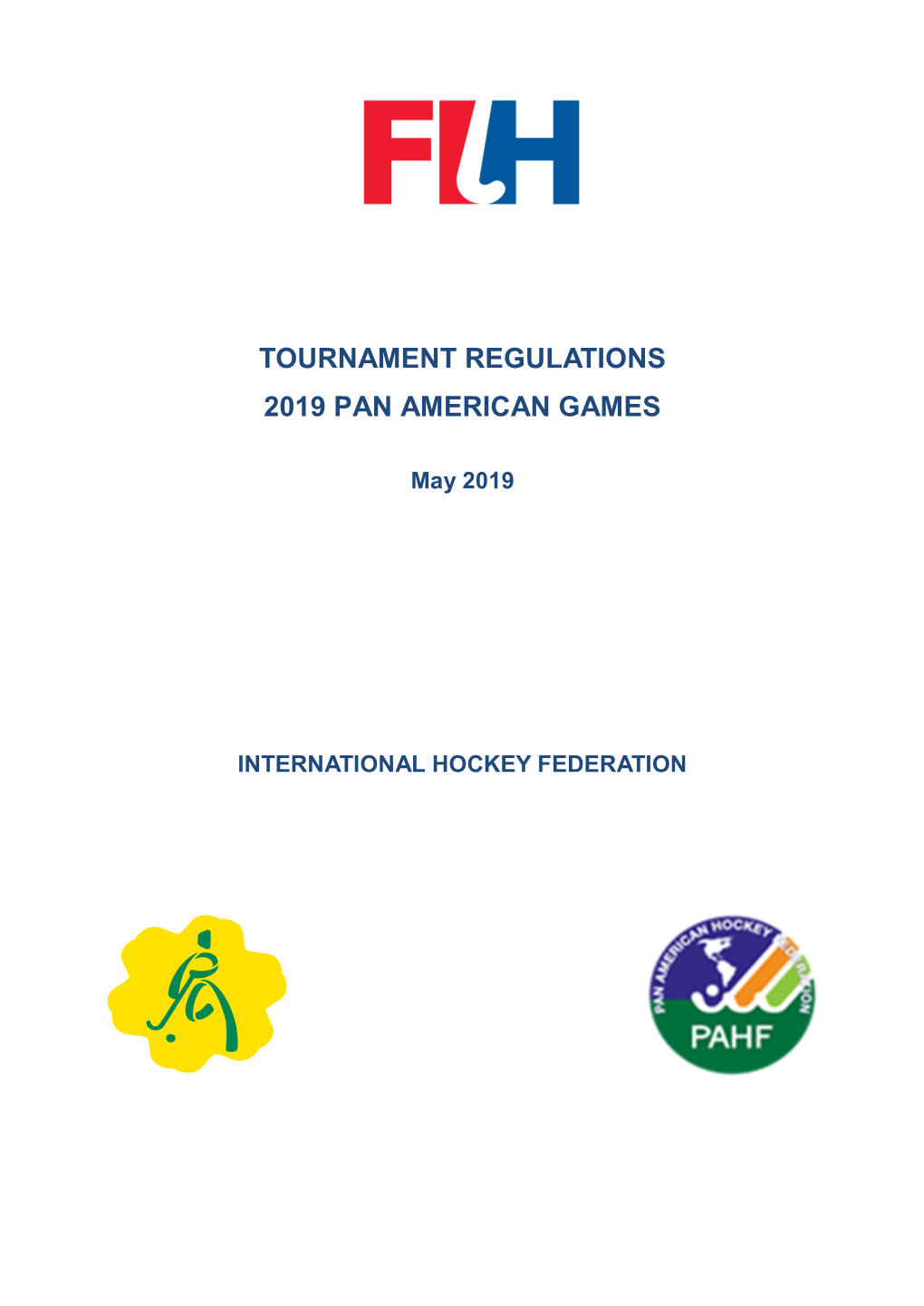 Tournament Regulations 2019 Pan American Games