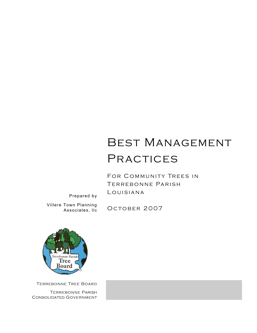 Best Management Practices for Trees