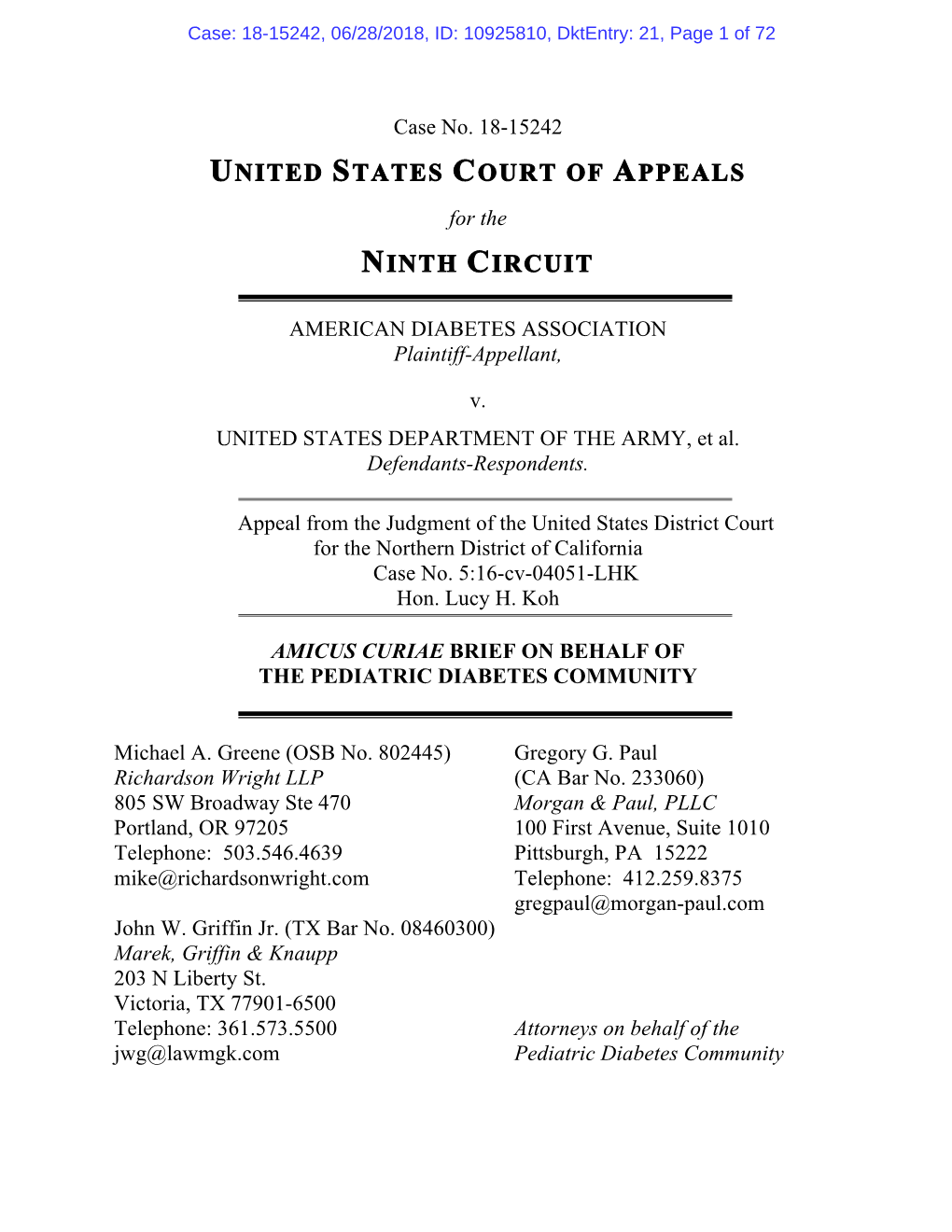 United States Court of Appeals Ninth Circuit