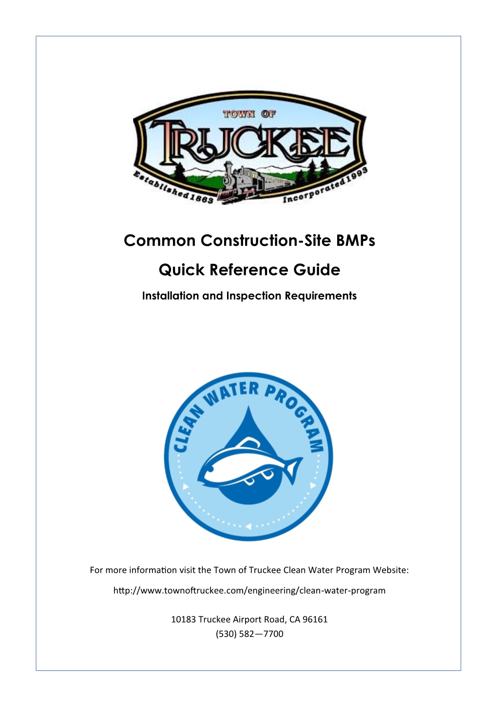 Common Construction-Site Bmps Quick Reference Guide