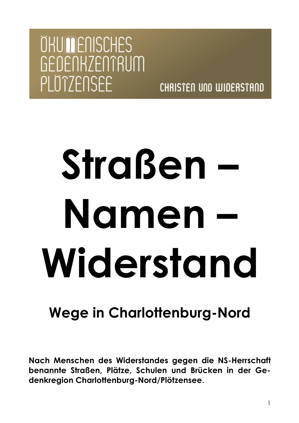 Wege in Charlottenburg-Nord