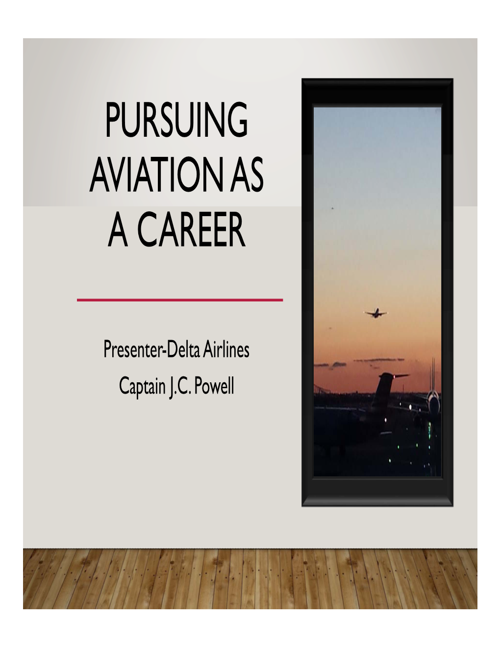 Pursuing Aviation As a Career