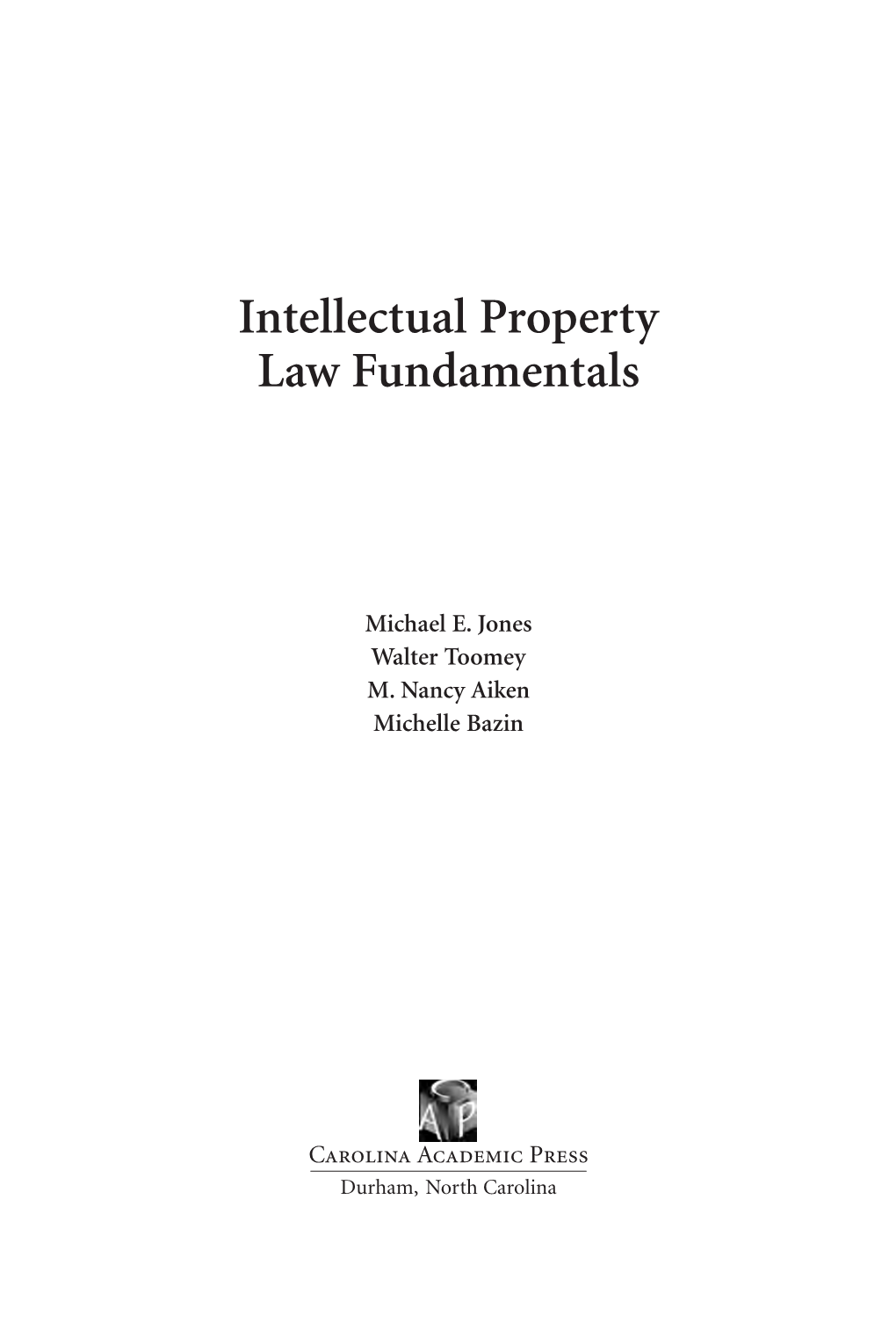 Intellectual Property Law Fundamentals