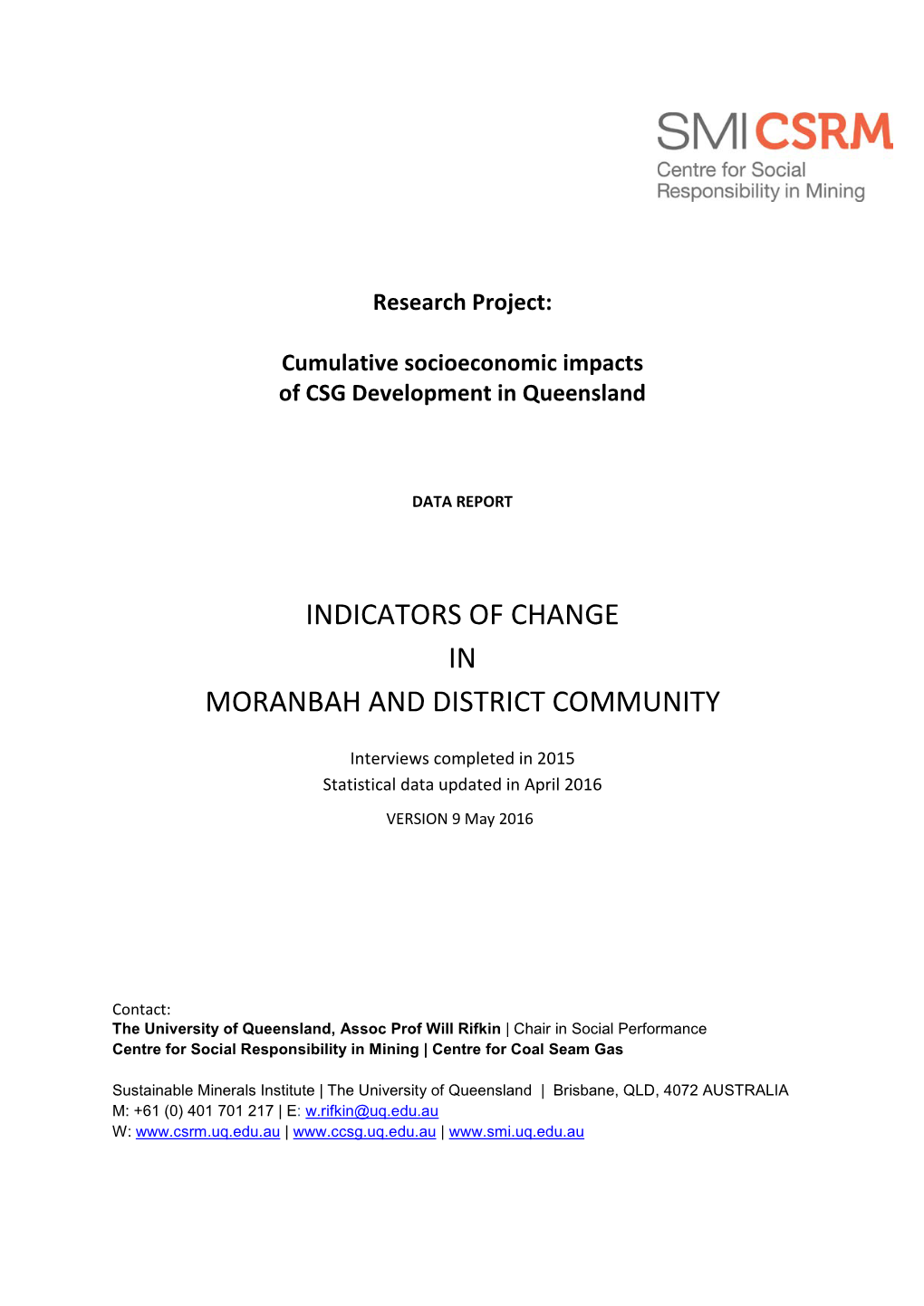 Moranbah and District Community