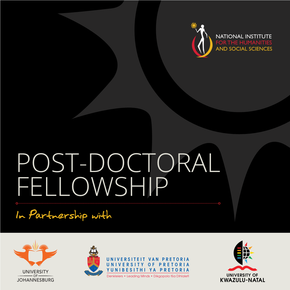 POST-DOCTORAL FELLOWSHIP in Partnership With