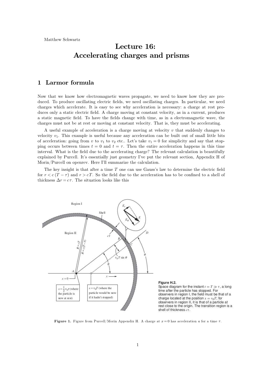 Lecture 16: Accelerating Charges and Prisms