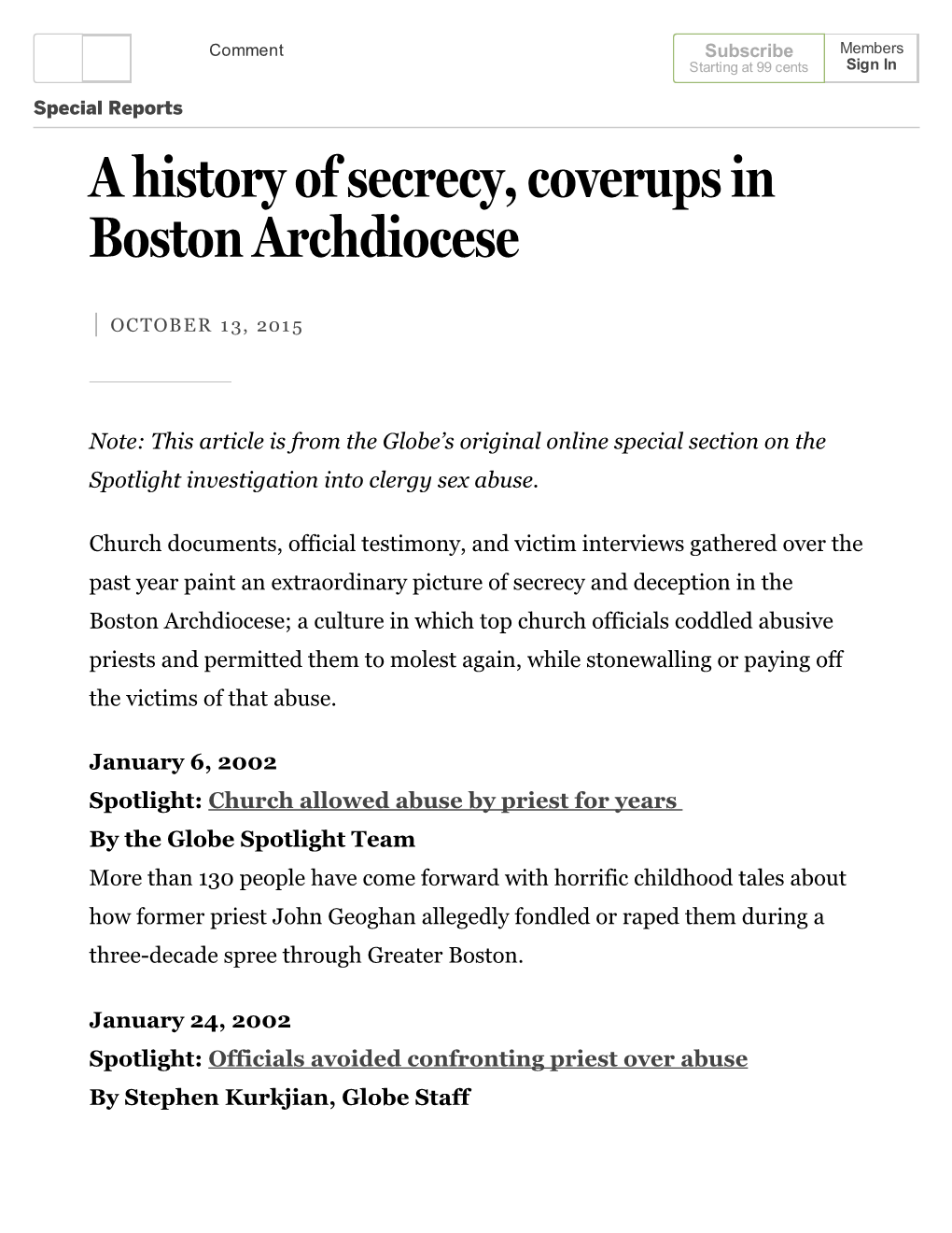 A History of Secrecy, Coverups in Boston Archdiocese