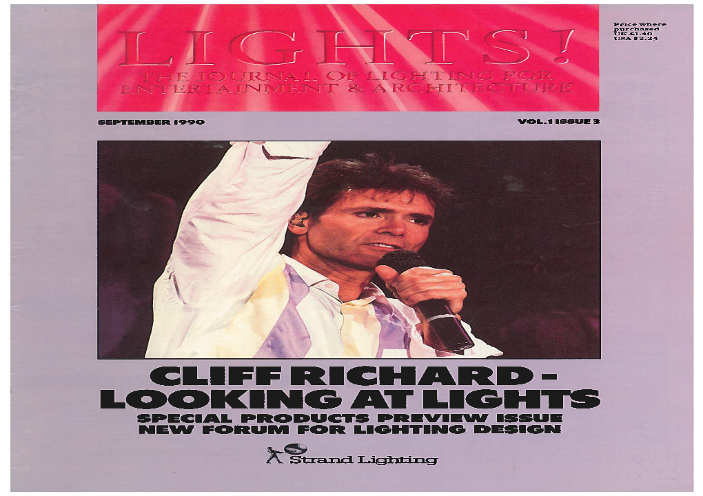 Cliff Richard Looking at Lights